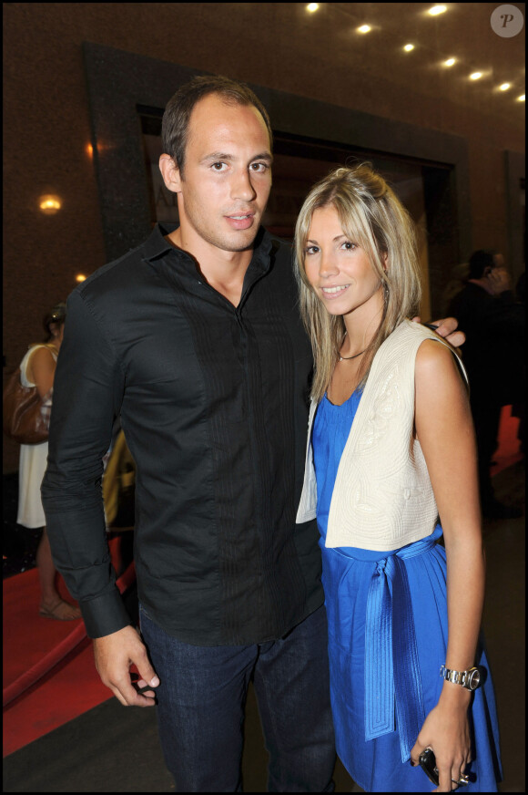 Alexandra Rosenfeld et son ex-mari le rugbyman Sergio Parisse en 2009 à Paris.