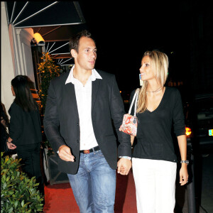 Alexandra Rosenfeld de sortie avec son ex-mari le rugbyman Sergio Parisse, en 2008.