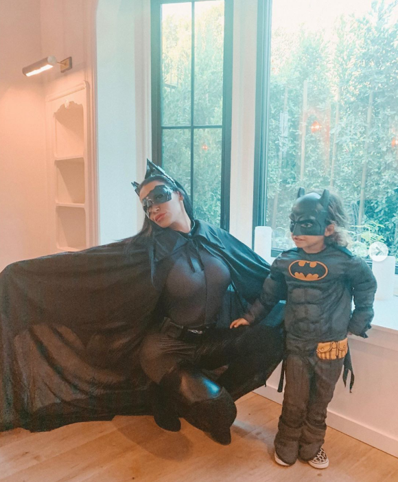 Naya Rivera et son fils Josey déguisés pour Halloween. Novembre 2019.