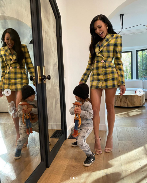 Naya Rivera et son fils Josey. Mars 2020.