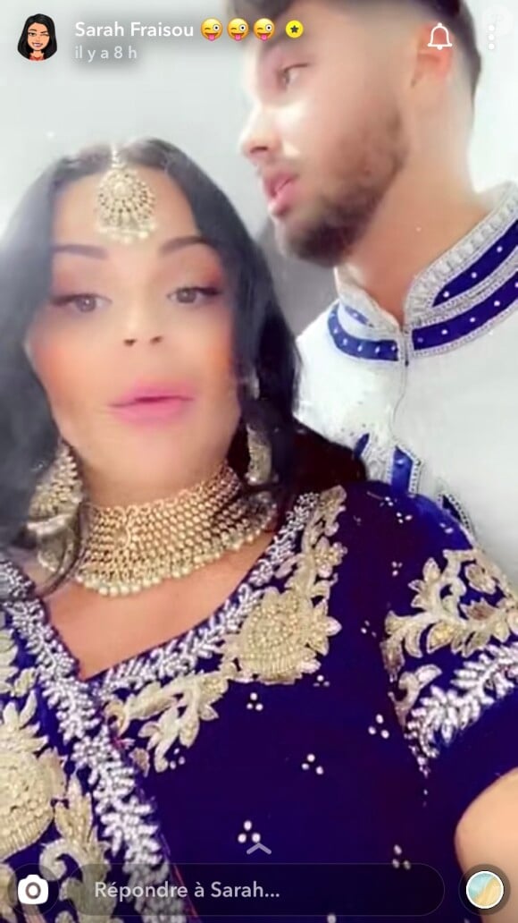 Sarah Fraisou partage des extraits de son mariage avec Ahmed, le 24 juillet 2020.