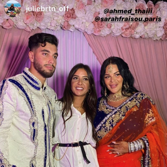 Sarah Fraisou a partagé les stories des invités de son mariage à Ahmed Harroun. Juillet 2020.