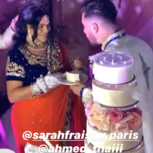 Sarah Fraisou a partagé les stories des invités de son mariage à Ahmed Harroun. Juillet 2020.