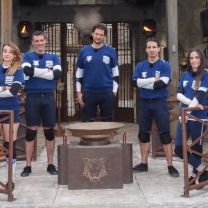 Capucine Anav dans l'équipe d'Eric Antoine dans "Fort Boyard", émission diffusée le 25 juillet 2020