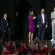  President Donald Trump, Kimberly Guilfoyle, Donald Trump Jr. et Charlie Kirk à Phoenix, le 23 juin 2020.  