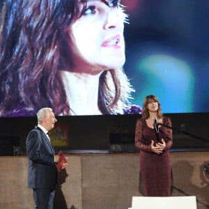 Monica Bellucci assiste à la projection du film "Devotion" consacré aux créateurs Domenico Dolce et Stefano Gabbana, lors du 66e Festival de Taormina. Taormina, le 18 juillet 2020.