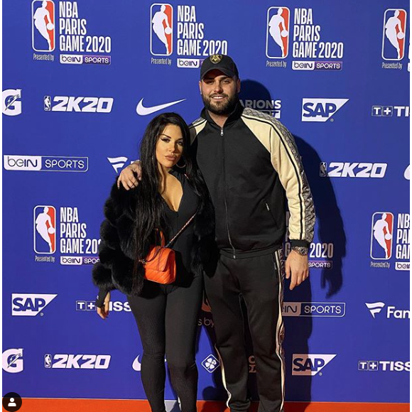 Nikola Lozina et sa fiancée Laura Lempika en 2020.