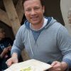 Jamie Oliver au Chelsea Flower show (exposition florale) a Londres le 20 mai 2013