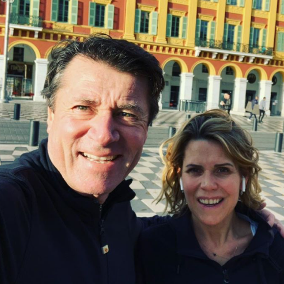 Christian Estrosi et Laura Tenoudji à Nice. Janvier 2020.