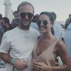 Valère Germain et sa femme Amandine lors du Grand Prix de Monaco en mai 2017, photo Instagram