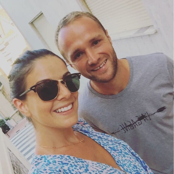 Valère Germain et sa femme Amandine, photo Instagram été 2016