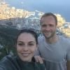 Valère Germain et sa femme Amandine sur les hauteurs de Monaco en avril 2017, photo Instagram