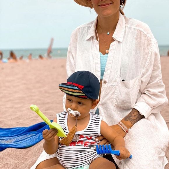 Jesta Hillman et Juliann à la plage, le 10 juillet 2020