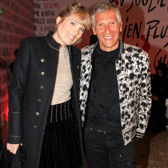 Nagui et sa femme Mélanie Page lors du vernissage de l'exposition consacrée à l'oeuvre et l'imaginaire de Christian Louboutin "l'Exhibitionniste' (L'Exibition[niste]) au Palais de la Porte Dorée, à Paris, France, le 24 février 2020. © Philippe Baldini/Bestimage 