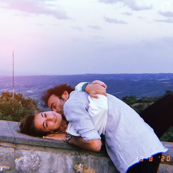 Anthony Delon et sa fille Liv en vacances en Italie, le 15 août 2020 sur Instagram.