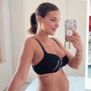 Jade Leboeuf en Story Instagram après son accouchement le 21 août 2020.