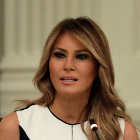 Le président Donald Trump et la première dame Melania lors d'une réunion sur les conditions pour la réouverture des écoles à la Maison Blanche à Washington le 7 juillet 2020.