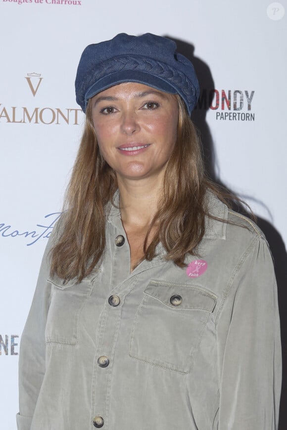 Exclusif - Sandrine Quétier - Photocall de la 6ème édition du cocktail "A Claudine" au profit de l'association "RoseUp" au restaurant "Mon Paris !" à Paris. Le 14 octobre 2019 © Christophe Clovis / Bestimage