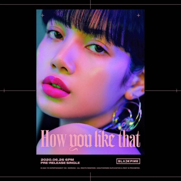 Lisa, du groupe Blackpink. Photo promotionnelle du titre "How you like that". Le 20 juin 2020.