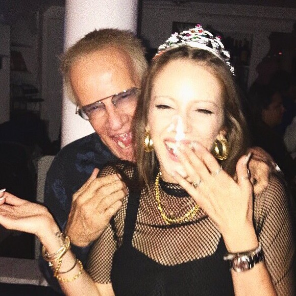 Christophe Lambert avec sa fille Eleanor. Photo publiée à l'occasion de la fête des Pères le 17 juin 2018.