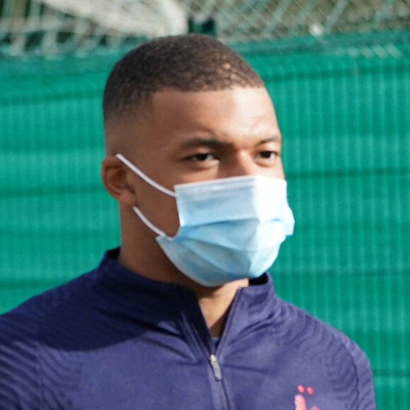 Kylian Mbappe - Entraînement de l'équipe de France de football à Clairefontaine, le 31 août 2020. 