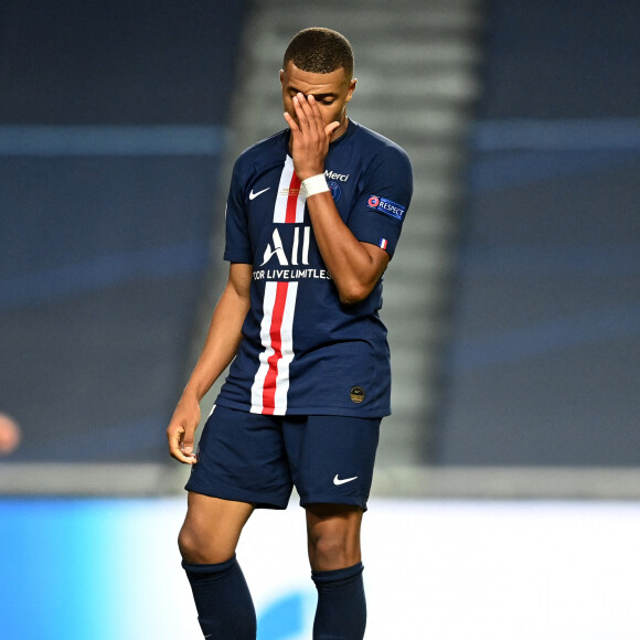Le Bayern de Munich remporte la finale de la ligue des Champions UEFA 2020 à Lisbonne. Kylian Mbappé. Pool UEFA via Bestimage