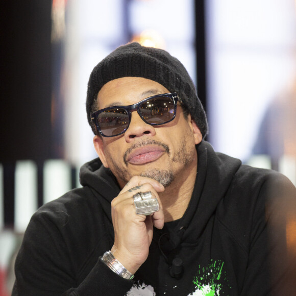 Exclusif - JoeyStarr - Enregistrement de l'émission "Clique" présentée par M. Achour sur Canal Plus à Issy-les-Moulineaux le 9 mars 2020. © Jack Tribeca/Bestimage 