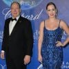 Le prince Albert de Monaco et sa fille Jazmin Grace Grimaldi - Soirée de gala "Global Ocean" à Hollywood le 6 février 2020.