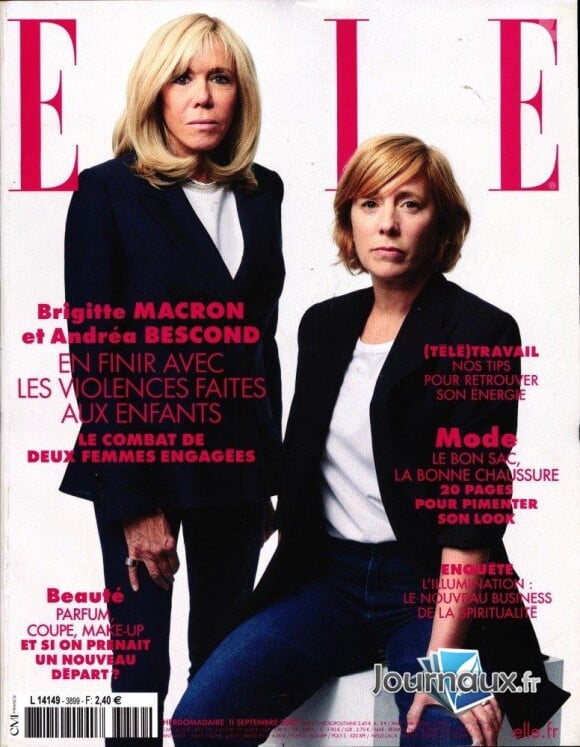 Brigitte Macron dans le magazine "Elle" du 11 septembre 2020.
