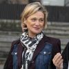 Delphine Boël, ici avec son avocat maître Marc Uyttendaele en 2019 lors du pourvoi en cassation du roi Albert, est bien la fille biologique du roi Albert II des Belges, selon le rapport de l'analyse ADN rendu public début 2020.