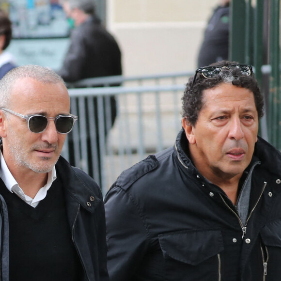 Elie Semoun et SmaÏn - Hommage à Guy Bedos en l'église de Saint-Germain-des-Prés à Paris le 4 juin 2020.
