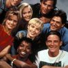 Andrew Shue, Amy Locane, Grant Show, Courtney Thorne-Smith, Josie Bissett, Thomas Calabro, Vanessa Williams et Doug Savant dans la série "Melrose Place".