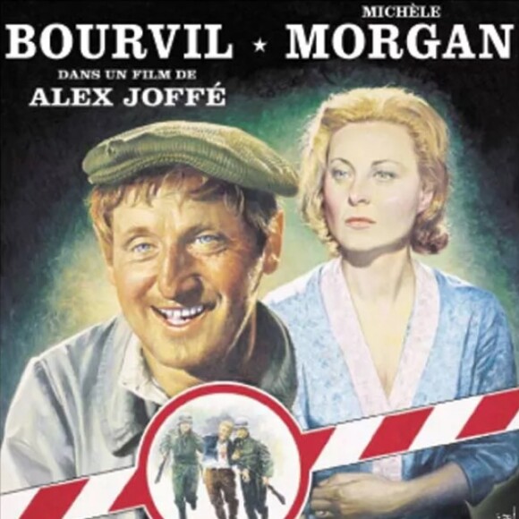Bourvil et Michèle Morgan dans le film "Fortunat". 1960.