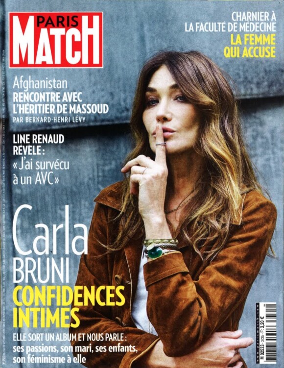 Retrouvez l'interview de Carla Bruni dans le magazine Paris Match du 24 septembre 2020.