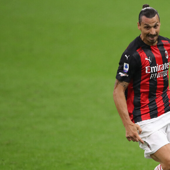 Zlatan Ibrahimovic lors du match AC Milan - Bologne à San Siro. Milan, le 21 septembre 2020.