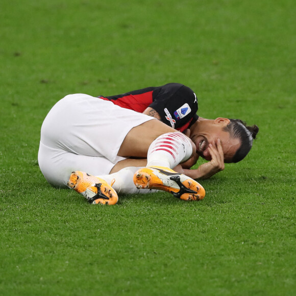 Zlatan Ibrahimovic lors du match AC Milan - Bologne à San Siro. Milan, le 21 septembre 2020.