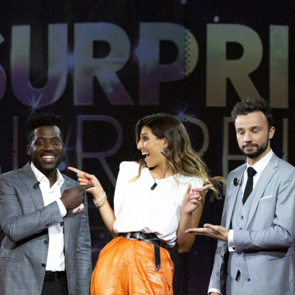Exclusif - Donel Jack'sman, Laury Thilleman et Tom Villa - Enregistrement de l'émission "Surprise Sur Prise", présentée par L.Thilleman et D.Jack'sman. © Jack Tribeca / Bestimage