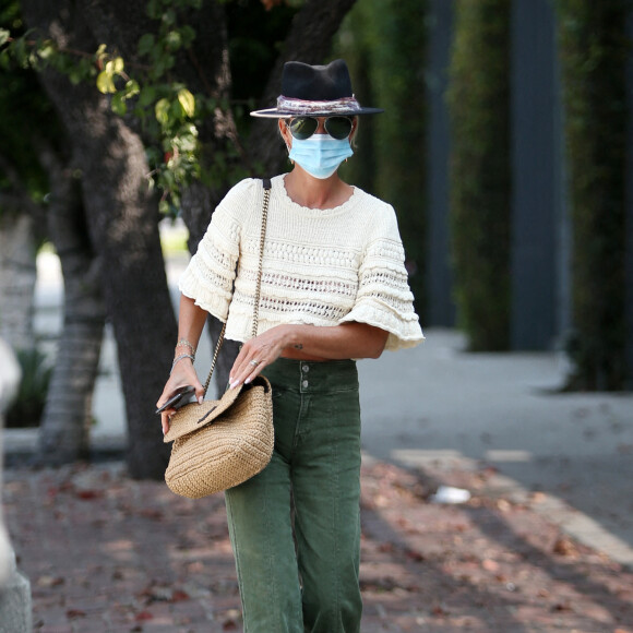 Laeticia Hallyday a retrouvé des amis à West Hollywood le 17 septembre 2020.