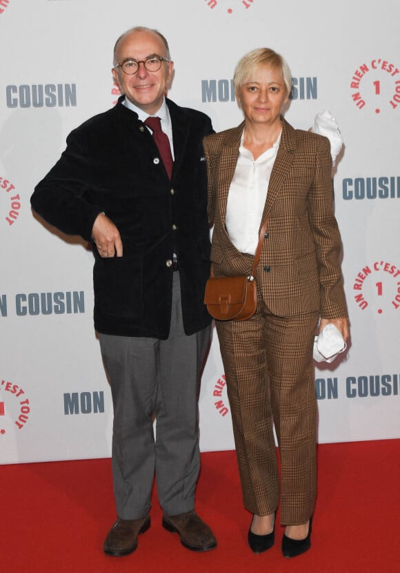 Bernard Cazeneuve et sa femme Véronique Beau - Avant-première du film "Mon cousin" au cinéma Le Grand Rex à Paris © Coadic Guirec/Bestimage 