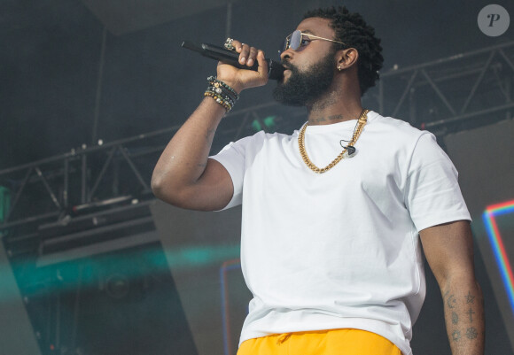 Damso en concert au Main Square Festival à Arras en France, le 4 juillet 2019.