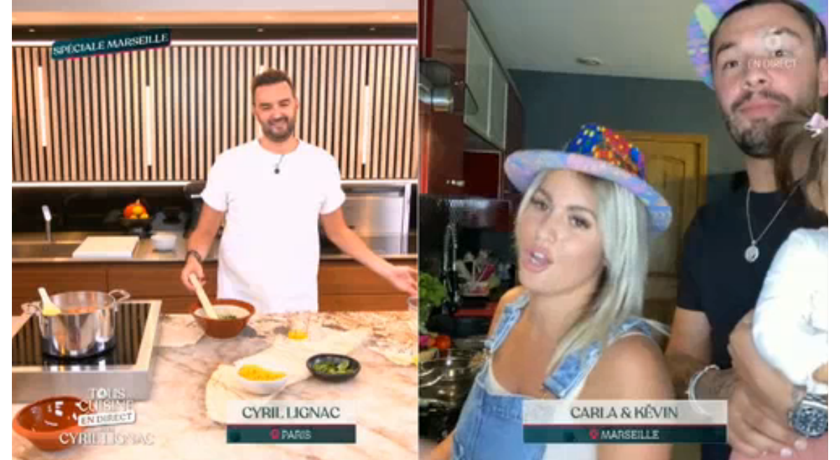 Tous en cuisine : Carla Moreau taclée par Cyril Lignac devant sa fille Ruby  - Purepeople