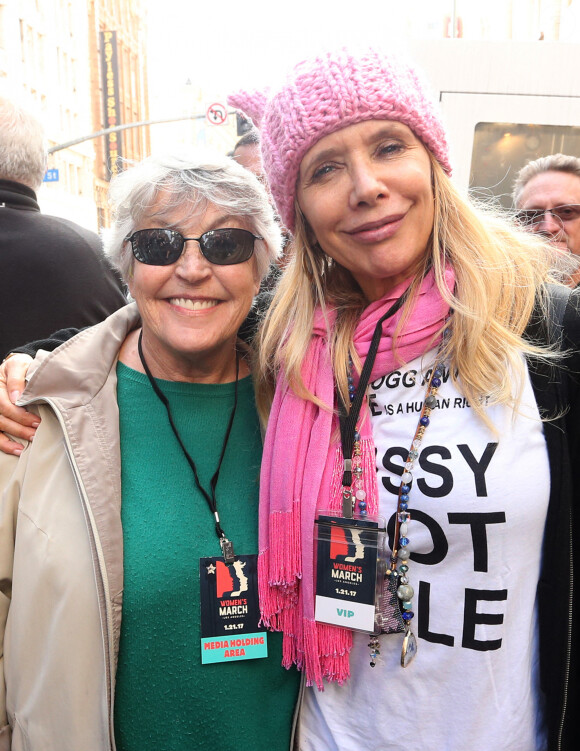 Helen Reddy, Rosanna Arquette, à la Women's March à Los Angeles, en 2017