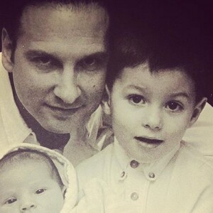 Jean-Marc Généreux, sa fille Francesca et son fils Jean-Francis lorsqu'ils étaient enfants.