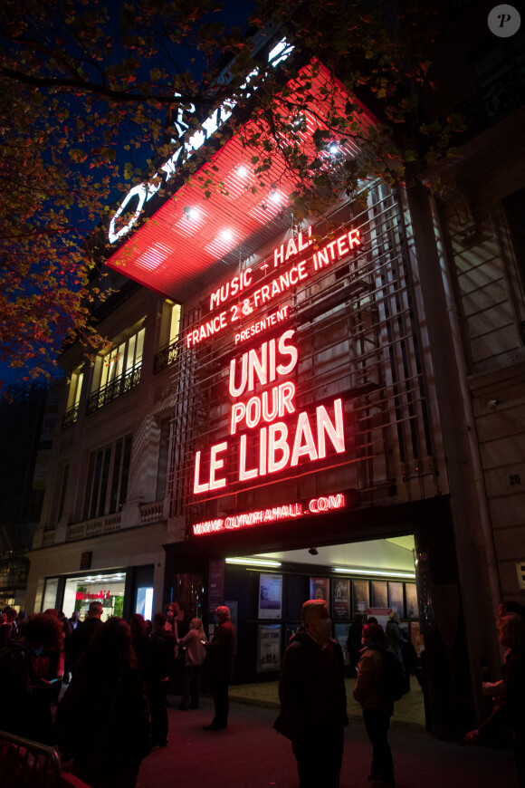 Exclusif - Concert "Unis pour le Liban" à l'Olympia à Paris. Le 1er octobre 2020 © Da Silva-Moreau / Bestimage