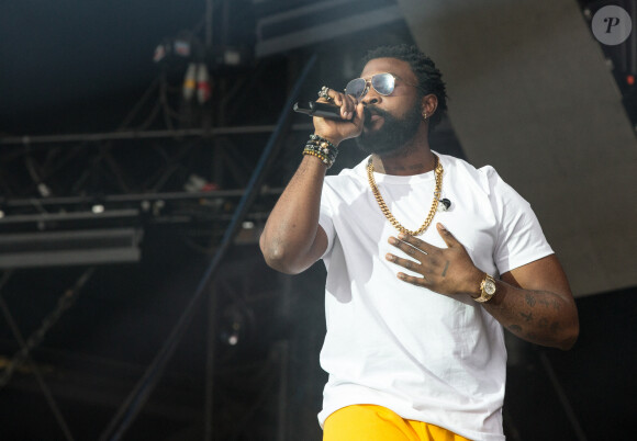 Damso en concert au Main Square Festival à Arras en France, le 4 juillet 2019.