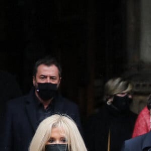 Brigitte Macron - Sorties des obsèques de Juliette Gréco en l'église Saint-Germain-des-Prés. Le 5 octobre 2020 © Jacovides-Moreau / Bestimage 