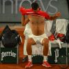 Novak Djokivic - Le Serbe Novak Djokovic se qualifie pour les quarts de finale en battant le Russe Karen Khachanov (6-4, 6-3, 6-3) lors du tournoi de tennis de Roland Garros à Paris, octobre 2020.