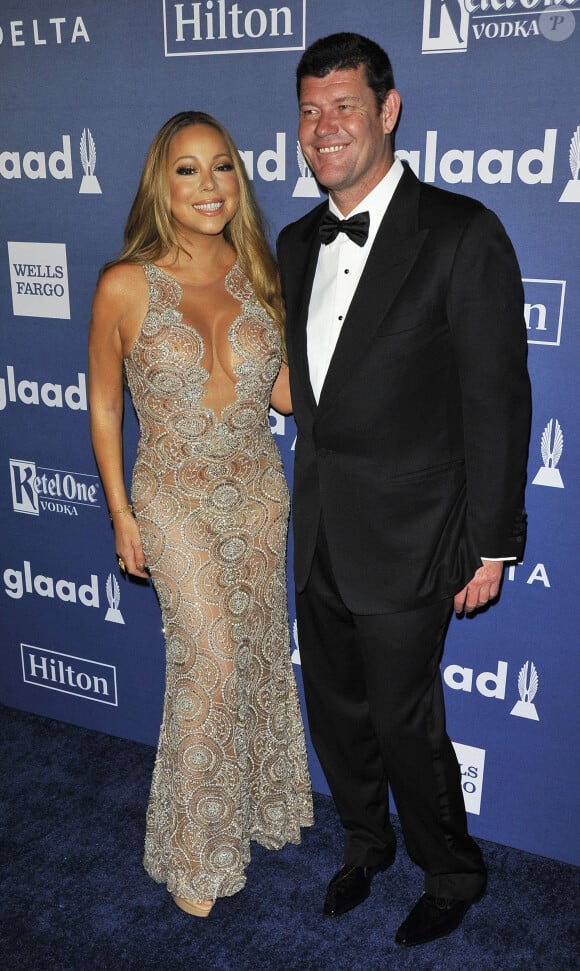 Archive - James Packer et Mariah Carey aux GLAAD Media Awards, le 14 mai 2016.