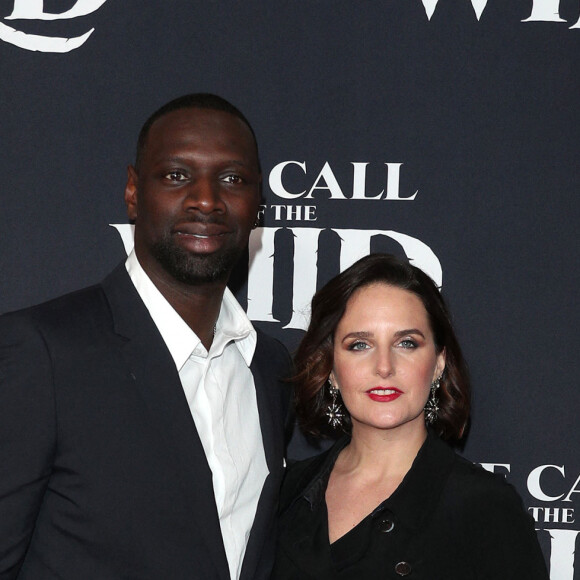 Omar Sy, Hélène Sy - Photocall de la première du film "L'Appel de la forêt" (The call of the wild) à Los Angeles le 13 février 2020.