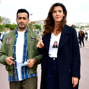 Jonathan Cohen et Doria Tillier, lors du photocall pour la série "La Flamme" lors du festival Canneseries à Cannes © Bruno Bebert / Bestimage